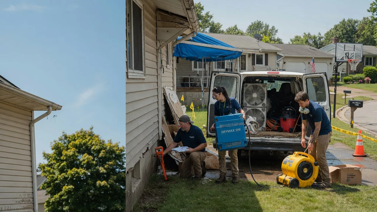 Ceiling Leak Cleanup in Wilmington, OH near me