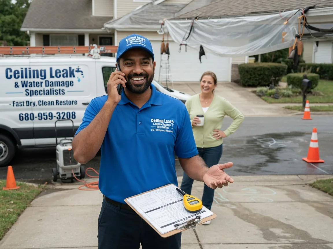 Ceiling Leak Cleanup Wilmington, OH FAQs